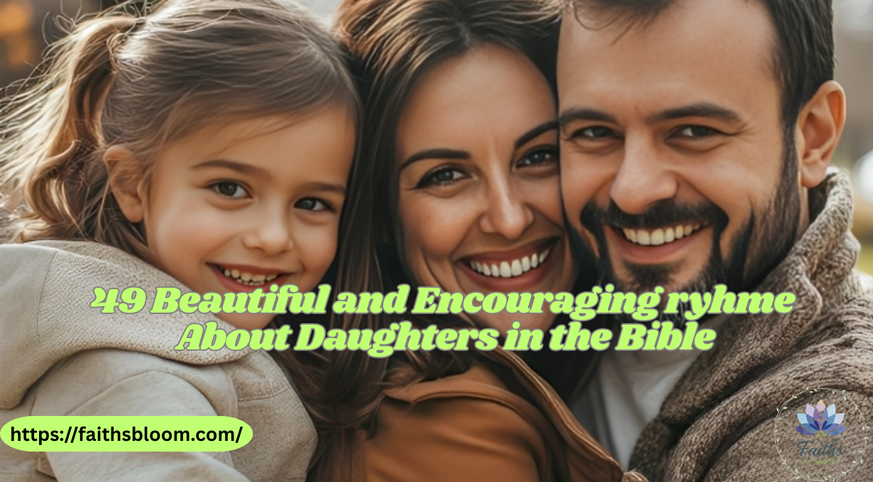49 Beautiful and Encouraging rhyme About Daughters in the Bible