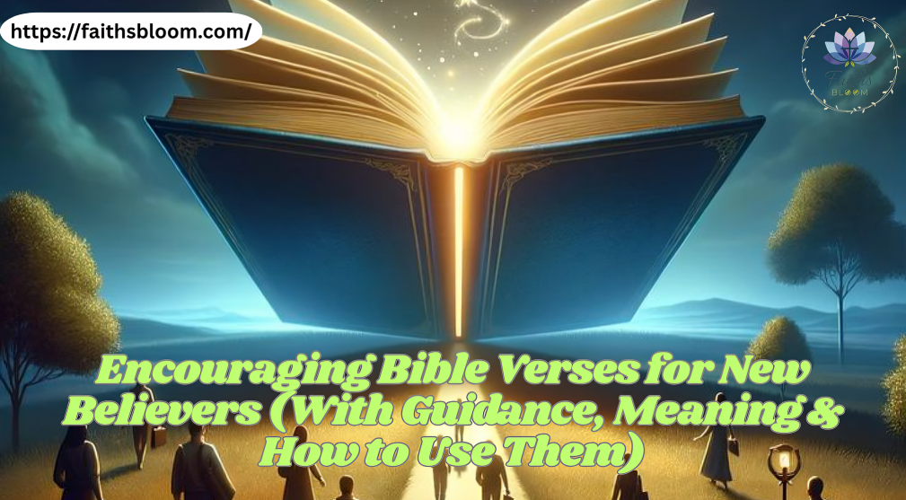Encouraging Bible Verses for New Believers (With Guidance, Meaning & How to Use Them)