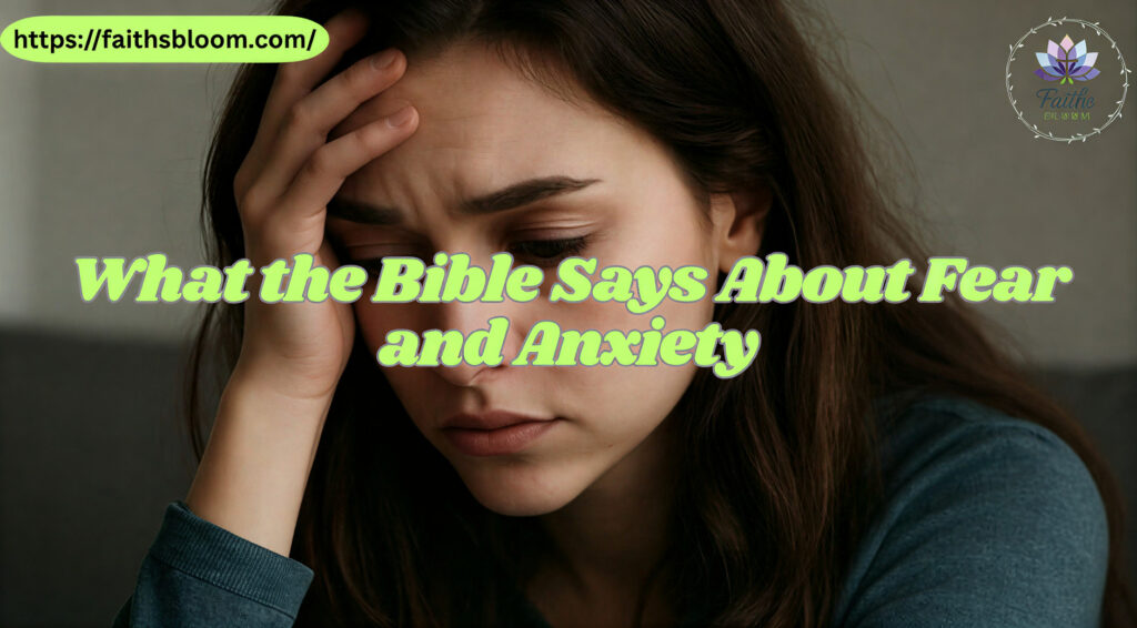 What the Bible Says About Fear and Anxiety