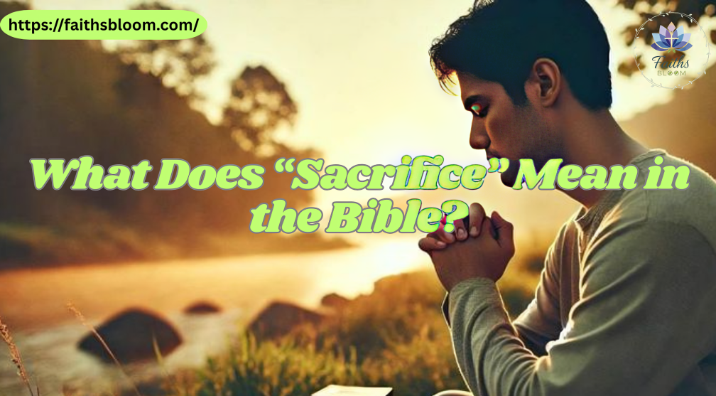 What Does “Sacrifice” Mean in the Bible?