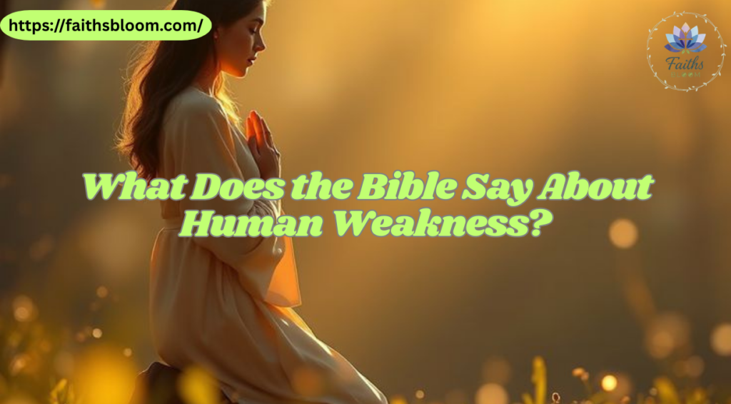 What Does the Bible Say About Human Weakness?