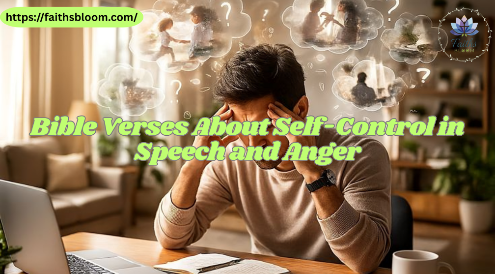 Bible Verses About Self-Control in Speech and Anger