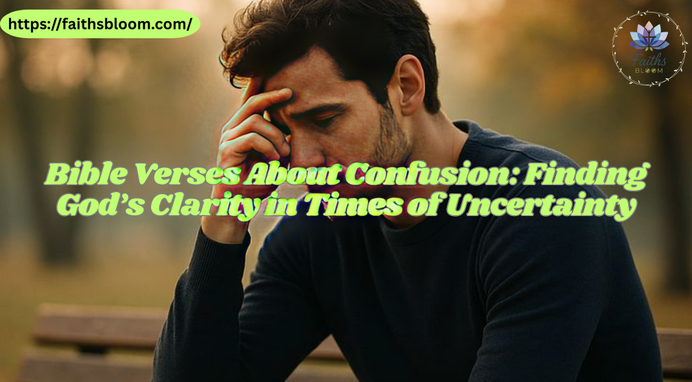 Bible Verses About Confusion: Finding God’s Clarity in Times of Uncertainty