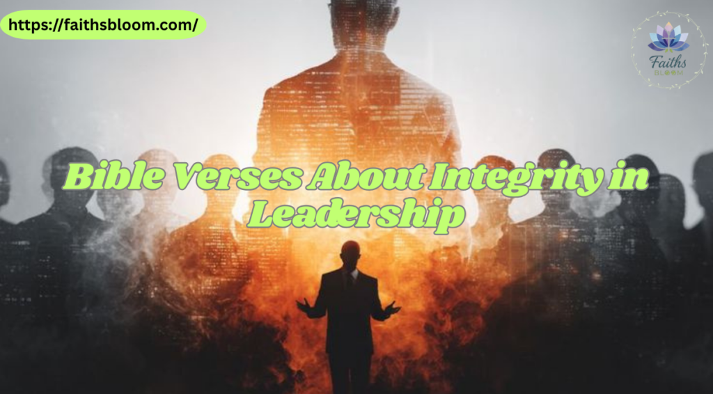Bible Verses About Integrity in Leadership