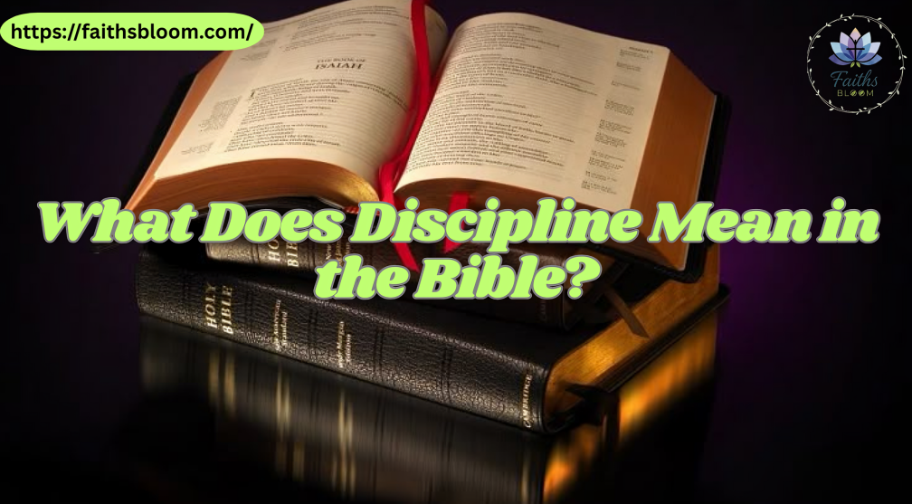 What Does Discipline Mean in the Bible?