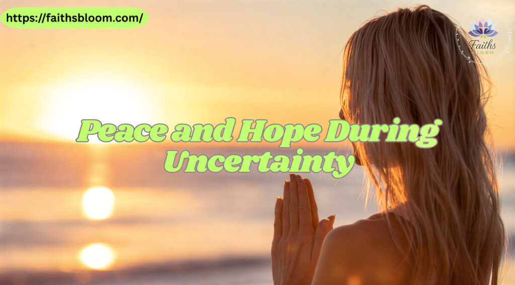 Peace and Hope During Uncertainty