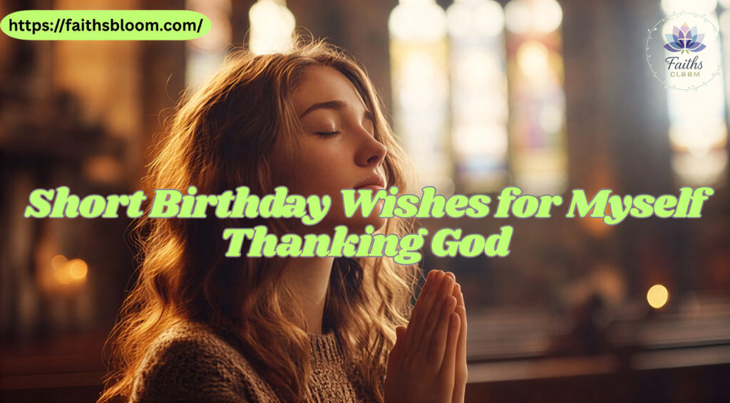 Short Birthday Wishes for Myself Thanking God